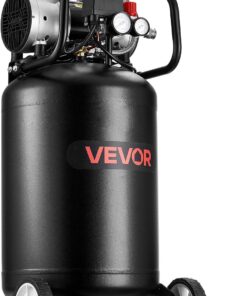 VEVOR 14-Gallon Air Compressor, 2HP 4.3 SCFM at 90PSI, Max 125PSI Pressure Oil-Free Air Compressor Tank, Portable on Wheels for Auto Repair, Tire Inflation, Spray Painting, Woodwork Nailing, 120V
