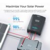 Renogy Solar Charge Controller 60A 12V24V36V48V DC Input Auto Parameter MPPT Charge Controllers for Solar Panels Adjustable LCD for Gel Sealed Flooded Lithium Battery