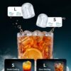 EUHOMY Ice Maker Countertop, 9 Cubes Ready in 6 Mins, 26lbs/24H, Self-Cleaning, Portable Ice Maker Machine with Carry Handle, Basket and Scoop, 2 Sizes of Bullet Ice for Home, Kitchen, Office