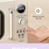 COMFEE' Retro Microwave Oven, 0.9 Cu.Ft 900W Countertop, Apricot | 6 Auto Menus, Multi-stage Cooking, Mute Function, LED Display, for Small Kitchen & Dorm