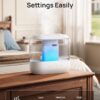 DREO 4L Humidifiers for Bedroom, 36H Runtime, 28 dB Quiet, HM311 | Easy to Refill & Clean, BPA-Free, Nightlight, Supersized Air Humidifiers for Large Room, Baby Nurseries, Plants, Indoor