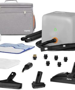Dupray Neat Plus Steam Cleaner and Awesome Bag, 18 Accessories, Fast Heat-Up, Chemical-Free Cleaning, Multipurpose Steamer *Kills 99.9% of Bacteria & Viruses