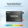 Renogy 1000W Pure Sine Wave Inverter 12V DC to 120V AC Converter for Home, RV, Truck, Off-Grid Solar Power 110V with Built-in 5V/2.1A USB Port, Hardwire Remote Controller Renogy 1000W Pure Sine Wave Inverter 12V DC to 120V AC Converter for Home, RV, Truck, Off-Grid Solar Power 110V with Built-in 5V/2.1A USB Port, Hardwire Remote Controller