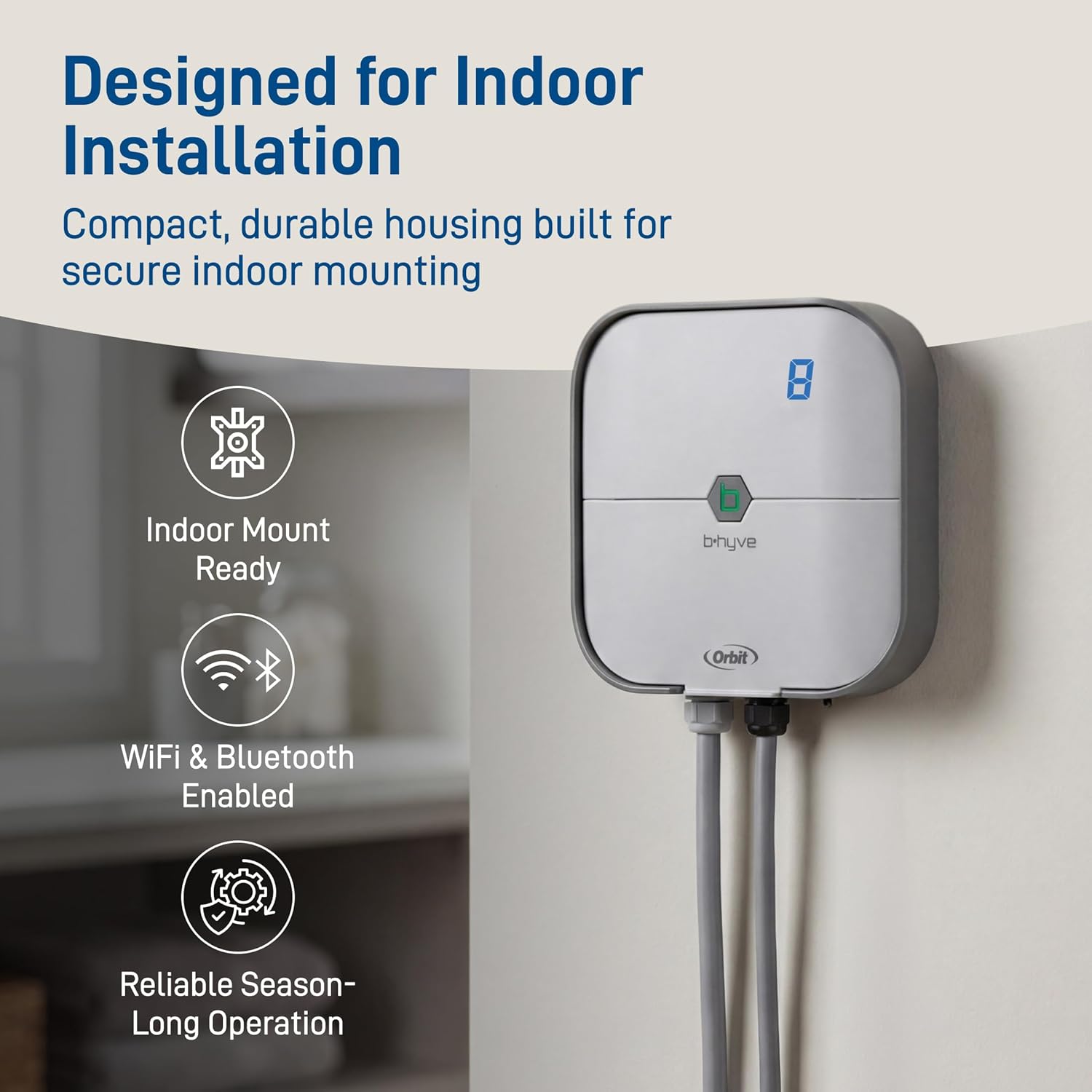 Orbit B-hyve Indoor Smart Sprinkler Controller - 8-Zone - WiFi Irrigation Controller - App Controlled Irrigation with Weather Adjustment - Easy Installation Smart Home Ready Device - 57925 Orbit B-hyve Indoor Smart Sprinkler Controller - 8-Zone - WiFi Irrigation Controller - App Controlled Irrigation with Weather Adjustment - Easy Installation Smart Home Ready Device - 57925 - Image 7