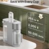 DREO Reverse Osmosis Water Filter Countertop, RO Filtration System, 3:1 Pure to Drain, TDS & Filter Life & 2 Autofill Pitchers, Install-Free, Self-Cleaning Water Purifier, RO Water Filter