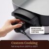 Elite Gourmet Stow-Away Ceramic Electric Skillet, 1500W, Black/Gray | PFAS-Free Ceralast Coating, Rapid Heat-Up, 15"x12"x3" Foldable Design, Dishwasher-Safe Pan & Lid, Large Size