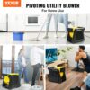 VEVOR Pivoting Utility Fan, 600 CFM High Velocity Floor Blower for Drying, Cooling, Ventilating, Exhausting, 300° Blowing Angle Air Mover, Portable Carpet Dryer Fan for Home, Work Shop