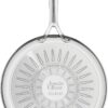 Jamie Oliver by T-fal Cooks Smart 10-Piece Stainless Steel Cookware Set | Stainless steel interior, Thermo-Fusion induction base, Oven safe to 500°F, Dishwasher safe, Heat indicator included