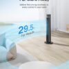 PELONIS 40 inch Bladeless Tower Fan for Bedroom, Standing Fan with Remote Control, 26ft/s, 90° Oscillation, 3 Speed Settings, 27 Db, 3 Modes, 15-Hour Timer, LED Display, Fan that Blows Cold Air, Grey