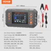 VEVOR Smart Battery Charger, 20-Amp, Lithium LiFePO4 Lead-Acid (AGM/Gel/SLA) Car Battery Charger with LCD Display, Trickle Charger Maintainer Desulfator for Boat Motorcycle Lawn Mower Deep Cycle