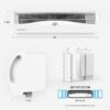 Vornado TRANSOM AE Window Fan Works with Alexa, 4 Speeds, Reversible Exhaust Mode, Weather Resistant Case, Whole Room,White Vornado TRANSOM AE Window Fan Works with Alexa, 4 Speeds, Reversible Exhaust Mode, Weather Resistant Case, Whole Room,White