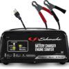 Schumacher Electric 6A Car Battery Charger and 50A Engine Starter, 3-in-1 Solution, Maintainer, 10A Boost, for 12V Power Sport, Automotive, and Marine Batteries, SC1305