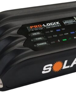 Clore Automotive PL2140, 4-Amp Fully-Automatic Smart Charger, 6V and 12V Battery Charger, Battery Maintainer, and Battery Desulfator with Temperature Compensation, Gray