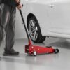 VEVOR 3 Ton Low Profile Floor Jack, Steel Racing Floor Jacks with Single Piston Quick Lift Pump, Hydraulic Trolley Car Jack for Sport Utility Vehicle, SUVs, Pickups, Lifting Range 5.1"-19.7"