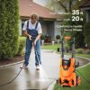 VEVOR Electric Pressure Washer, Max 4200 PSI 2.8 GPM, High-Power Cleaner with Foam Cannon & 4 Nozzles for Driveways, Cars, Fences, Patios, Home Cleaning