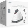 Pure Enrichment PureSteam XL Standing Fabric Steamer - Professional Wrinkle Remover Heats in 45 Seconds; 1/2-Gallon Tank for 1 Hour of Steaming; Easy-Roll Wheels, Garment Hanger, & Fabric Brush