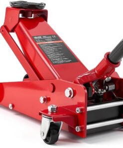 VEVOR 3 Ton Low Profile Floor Jack, Steel Racing Floor Jacks with Single Piston Quick Lift Pump, Hydraulic Trolley Car Jack for Sport Utility Vehicle, SUVs, Pickups, Lifting Range 5.1"-19.7"