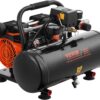 VEVOR Air Compressor, 2 Gallon Steel Tank, 1HP 2.1CFM @ 90PSI Oil Free Air Compressor & Max. 120PSI Pressure, 81dB Ultra Quiet Portable Compressor for Auto Repair, Tire Inflation, Spray Painting, 120V