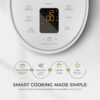 CUCKOO Micom Rice Cooker 3-Cup Uncooked / 6-Cup Cooked with Nonstick Inner Pot, Small Rice Maker with 8 Menu Options, Fuzzy Logic Technology, Auto Clean, Quick Rice Mode, White (CR-0375FW)