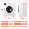 Euhomy 2.65 Cu.Ft Portable Dryer with Exhaust Hose, Clothes Dryer with Four Functions, 1400w Dryer Machine with Stainless Steel Drum, Suitable for Apartments, RVs, Gym Euhomy 2.65 Cu.Ft Portable Dryer with Exhaust Hose, Clothes Dryer with Four Functions, 1400w Dryer Machine with Stainless Steel Drum, Suitable for Apartments, RVs, Gym