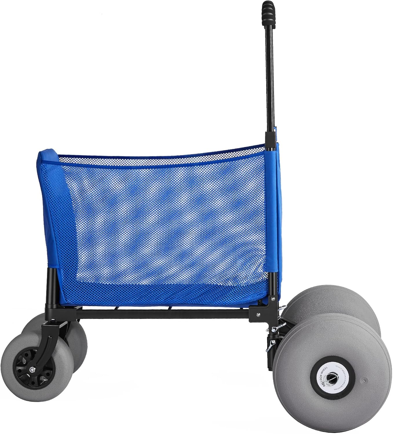 VEVOR Beach Cart, 165LBS Load Capacity, Portable Folding Beach Wagon Dolly with 12" Balloon Wheels for Sand, Storage Bag & 4-Level Adjustable Height for Outdoor Camping Fishing VEVOR Beach Cart, 165LBS Load Capacity, Portable Folding Beach Wagon Dolly with 12" Balloon Wheels for Sand, Storage Bag & 4-Level Adjustable Height for Outdoor Camping Fishing - Image 11