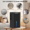 BEDRED Dehumidifier, 95OZ Dehumidifier for Home 1000 sq ft - Quiet with Auto Shut Off & Relaxing 7 Color Ambient Light, Ideal for Livingroom, Bedroom, Basement (Black) BEDRED Dehumidifier, 95OZ Dehumidifier for Home 1000 sq ft - Quiet with Auto Shut Off & Relaxing 7 Color Ambient Light, Ideal for Livingroom, Bedroom, Basement (Black)