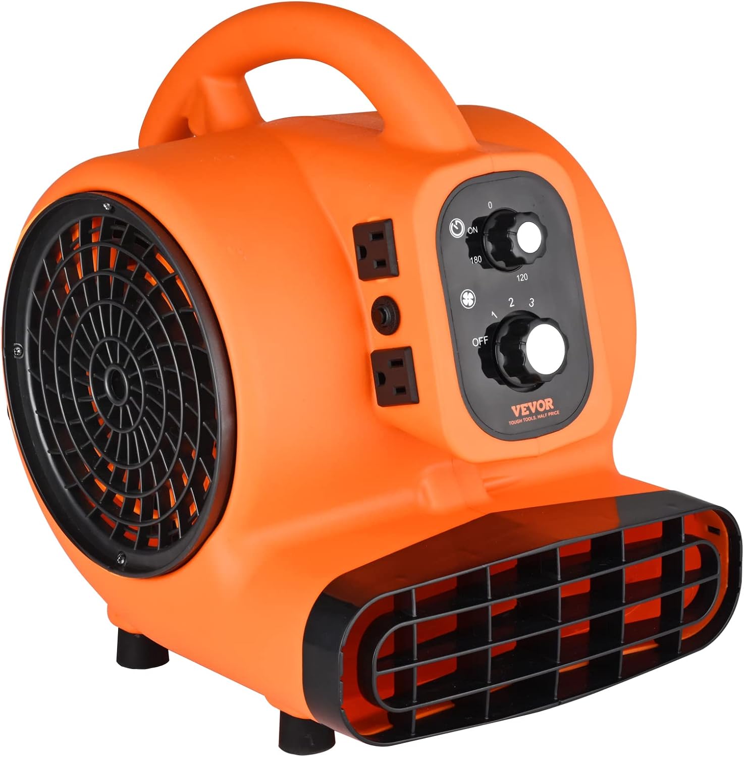 VEVOR Air Mover, 1/4 HP 1000 CFM Carpet Dryer for Cooling and Ventilating, Portable Floor Blower Fan with 4 Blowing Angles and Time Function, for Janitorial, Home, Commercial Use VEVOR Air Mover, 1/4 HP 1000 CFM Carpet Dryer for Cooling and Ventilating, Portable Floor Blower Fan with 4 Blowing Angles and Time Function, for Janitorial, Home, Commercial Use