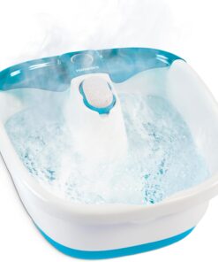 Homedics Bubble Mate Foot Spa, Toe Touch Controlled Foot Bath with Invigorating Bubbles and Splash Proof, Raised Massage Nodes and Removable Pumice Stone