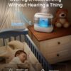 DREO 4L Humidifiers for Bedroom, 36H Runtime, 28 dB Quiet, HM311 | Easy to Refill & Clean, BPA-Free, Nightlight, Supersized Air Humidifiers for Large Room, Baby Nurseries, Plants, Indoor