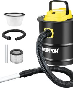 Ash Vacuum Cleaner, Pellet Stove Vacuum Cleaner with Wheeled Base & Blower Function, 800W Powerful Suction 2.6 Gallon All-in-One Ash Vacuum for Fireplaces, Pellet Stoves