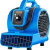 VEVOR Floor Blower, 1360 RPM 600 CFM, Air Mover for Drying and Cooling, Portable Carpet Dryer Fan with 4 Blowing Angles,3-Speeds Adjustment, for Janitorial, Home, Plumbing, Commercial Use