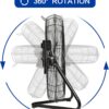BILT HARD 4650 CFM 20" High Velocity Floor Fan, 3-Speed Heavy Duty Metal Fan with Wall-Mounting System, Industrial Shop Fan for Commercial, Garage, and Greenhouse