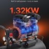 VEVOR Air Compressor, 15 Gallon Steel Tank, 2HP 5.3 CFM@90 PSI Oil Free Air Compressor & Max. 125PSI Pressure, 78dB Ultra Quiet Portable Compressor, for Auto Repair, Tire Inflation, Spray Painting VEVOR Air Compressor, 15 Gallon Steel Tank, 2HP 5.3 CFM@90 PSI Oil Free Air Compressor & Max. 125PSI Pressure, 78dB Ultra Quiet Portable Compressor, for Auto Repair, Tire Inflation, Spray Painting