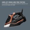 Rowenta Iron Steam Force Pro Steam Iron for Clothes, 1850 Watts, 5 Presets Smart Screen, Stainless Steel Soleplate, High-Efficiency Handheld Ironing, Black Copper, DW9580 Rowenta Iron Steam Force Pro Steam Iron for Clothes, 1850 Watts, 5 Presets Smart Screen, Stainless Steel Soleplate, High-Efficiency Handheld Ironing, Black Copper, DW9580