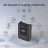 Renogy Solar Charge Controller (Bluetooth)- Rover 20A 12V24V Auto DC Input MPPT Charge Controllers for Solar Panels Adjustable LCD for Gel Sealed Flooded Lithium Battery