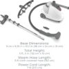 Pure Enrichment PureSteam XL Standing Fabric Steamer - Professional Wrinkle Remover Heats in 45 Seconds; 1/2-Gallon Tank for 1 Hour of Steaming; Easy-Roll Wheels, Garment Hanger, & Fabric Brush