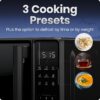 Chefman Countertop Microwave Oven 0.7 Cu. Ft., 700 Watts with 10 Power Levels, 6 Cooking Presets with One-Touch Express Cook, Eco Mode, Child Safety Lock, & Mute Button - Black Chefman Countertop Microwave Oven 0.7 Cu. Ft., 700 Watts with 10 Power Levels, 6 Cooking Presets with One-Touch Express Cook, Eco Mode, Child Safety Lock, & Mute Button - Black