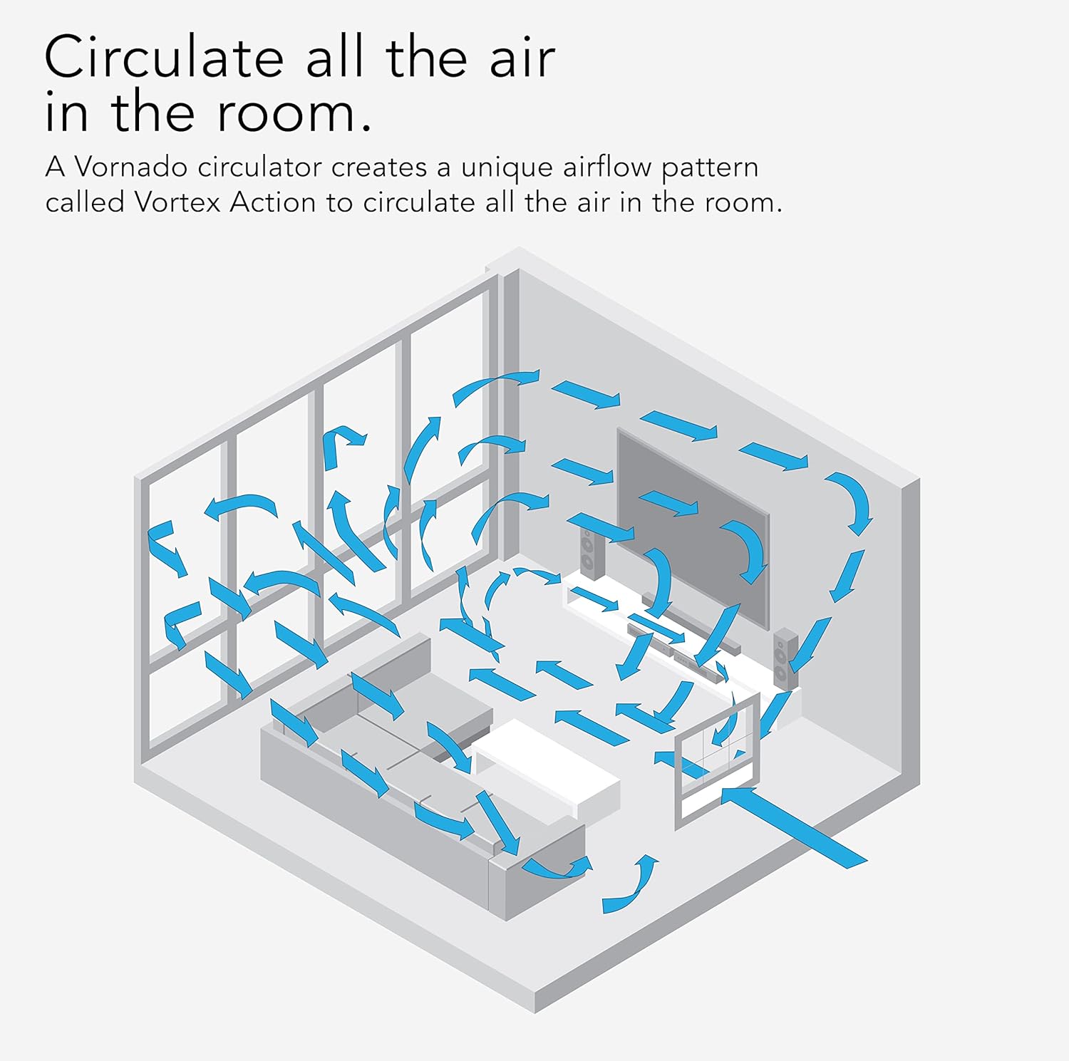 Vornado TRANSOM AE Window Fan Works with Alexa, 4 Speeds, Reversible Exhaust Mode, Weather Resistant Case, Whole Room,White Vornado TRANSOM AE Window Fan Works with Alexa, 4 Speeds, Reversible Exhaust Mode, Weather Resistant Case, Whole Room,White - Image 6