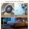 DREAME Bladeless Tower Fan for Bedroom, Smart Standing Fan with 270° Spatial Airflow for Whole-Room Circulation, 59ft/s High Velocity, 10 Speeds 3 Modes, Temperature-Adaptive Airflow, MF10-Silver