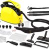 Steam Cleaner, Multipurpose Powerful Steamer with 21 Accessories, 248°F High-Temperature Steam for Floors, Grout, Tiles, Carpet, Cars - Portable 1.08L Tank, Child Lock, Chemical-Free Cleaning (Yellow)
