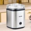 VEVOR Ice Cream Maker, 2.11 Qt. Large Capacity, Electric Automatic Ice-Cream Machine, with Easy Operation & Cleaning, Stainless Steel Shell, for Homemade Frozen Yogurt, Fruit Sorbet, Gelato, Silver