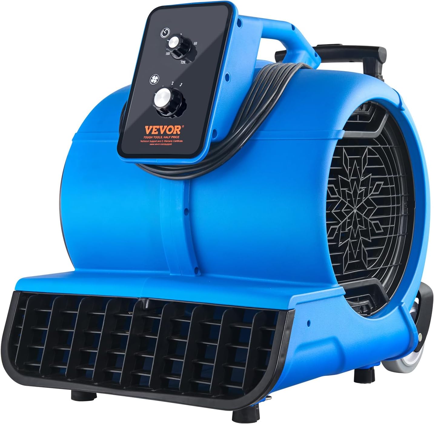 VEVOR Air Mover, 1 HP 4000 CFM Carpet Dryer for Cooling and Ventilating, Portable Floor Blower Fan with 3 Blowing Angles and Time Function, for Janitorial, Home, Commercial Use VEVOR Air Mover, 1 HP 4000 CFM Carpet Dryer for Cooling and Ventilating, Portable Floor Blower Fan with 3 Blowing Angles and Time Function, for Janitorial, Home, Commercial Use
