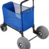 VEVOR Beach Cart, 165LBS Load Capacity, Portable Folding Beach Wagon Dolly with 12" Balloon Wheels for Sand, Storage Bag & 4-Level Adjustable Height for Outdoor Camping Fishing VEVOR Beach Cart, 165LBS Load Capacity, Portable Folding Beach Wagon Dolly with 12" Balloon Wheels for Sand, Storage Bag & 4-Level Adjustable Height for Outdoor Camping Fishing