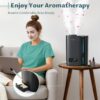 BREEZOME 6L Humidifiers for Bedroom Large Room & Essential Oil Diffuser, Ultrasonic Top Fill Cool Mist Humidifiers for Baby, Plants, Nursery Last up to 60 Hours, Smart Humidistat Control, Quiet, Black