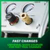 Metabo HPT Quiet Air Compressor, Portable 1 Gallon Oil-Free Air Compressor, Ultra-Quiet Operation at 59 dB, Universal Quick Coupler for Fast Tool Changes, Compact and Lightweight, EC28M