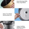 COMFEE' Rice Cooker, Japanese Large Rice Cooker with Fuzzy Logic Technology, 11 Presets, 10 Cup Uncooked/20 Cup Cooked, Auto Keep Warm, 24-Hr Delay Timer