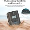 Renogy Solar Charge Controller (Bluetooth) - Rover 40A 12V24V Auto Parameter DC Input MPPT Charge Controllers for Solar Panels Adjustable LCD for Gel Sealed Flooded Lithium Battery