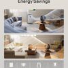 DREO Fan for Bedroom, Desk Air Circulator Fan with Remote, 11 Inch Table Fans for Whole Room, 65ft Powerful Airflow, 120° Vertical Manual +90° Oscillating, 4 Speeds, 8H Timer, 25dB Quiet Fan, Home