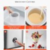 VEVOR Ice Cream Maker, 2.11 Qt. Large Capacity, Electric Automatic Ice-Cream Machine, with Easy Operation & Cleaning, Stainless Steel Shell, for Homemade Frozen Yogurt, Fruit Sorbet, Gelato, Silver