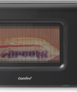 COMFEE' Countertop Microwave Oven 0.7 Cu.Ft, 700W, Black, Child Lock | 11 Power Levels, Multi-stage Cooking, Weight/Time Defrost, Memory Function, for Apartment, Dorm, Office